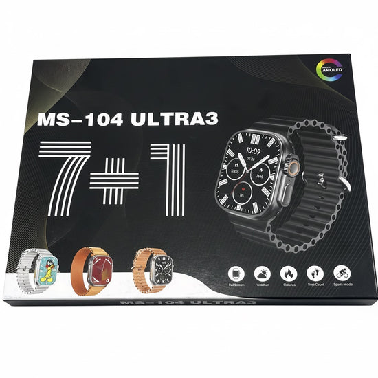 Ultra 3 Smartwatch β Premium Edition with 7 Straps