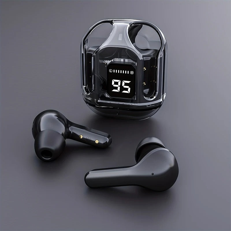 Air 31 TWS Transparent Earbuds – High Bass, Smart Display, Bluetooth 5.3