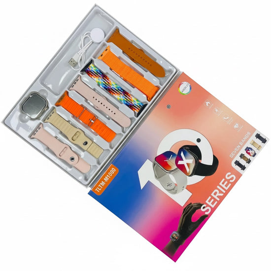 M1000 Series 10 Smartwatch β Premium Edition with 7 Straps