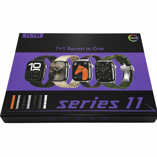 Series 11 Smartwatch β Premium Edition with 7 Straps
