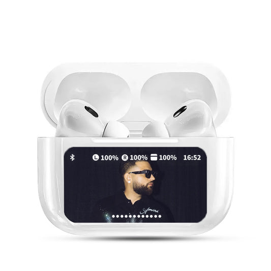 E9 Pro AirPods: Smart Touchscreen Earbuds with Premium Sound & Noise Cancellation
