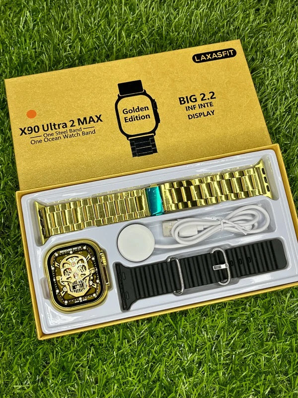 X90 Ultra Smartwatch: Premium Display, Advanced Health Tracking & Bluetooth Calling