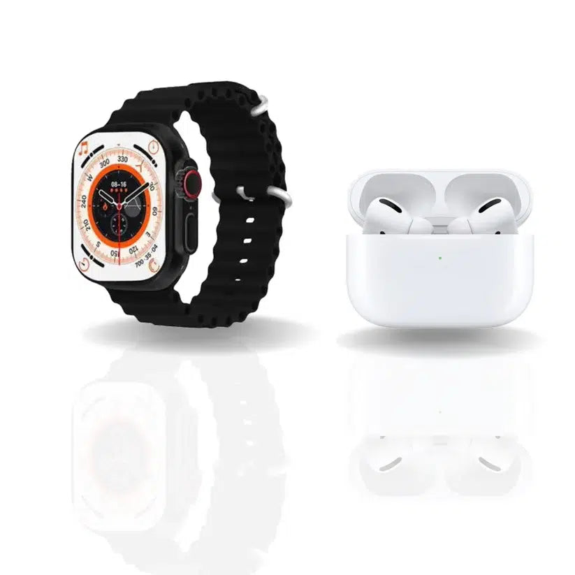 I20 Ultra Smartwatch with AirPods – Fitness Tracker & Bluetooth Calling