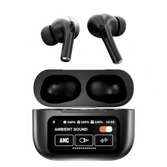 A9 Pro Wireless Earbuds – ANC + ENC, Bluetooth & Digital Display