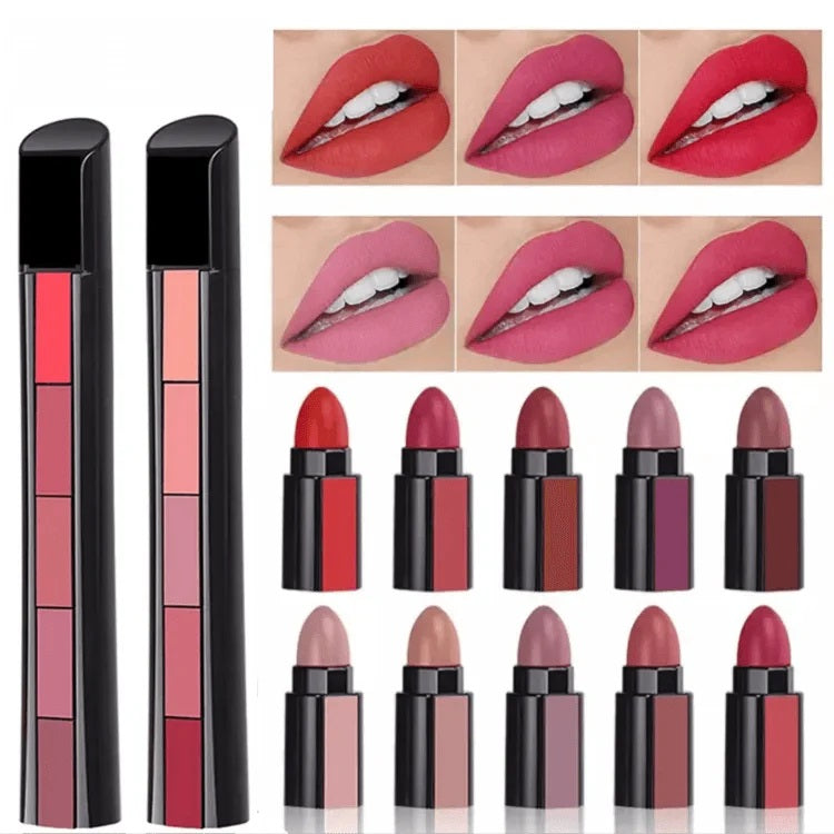 Huda Beauty Multi-Shade 5-in-1 Lipsticks (Pack of 2)