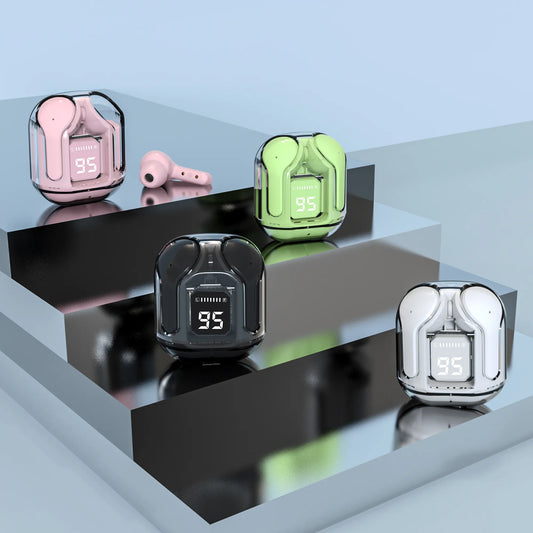 Air 31 TWS Transparent Earbuds – High Bass, Smart Display, Bluetooth 5.3