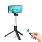 4-in-1 Wireless Selfie Stick Tripod with Light & Bluetooth Remote (70cm)