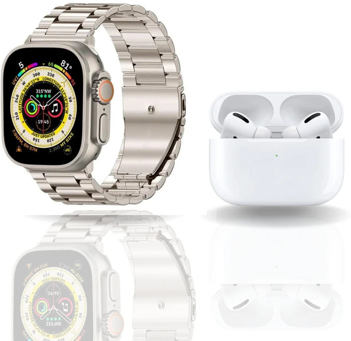 I20 Ultra Smartwatch with AirPods – Fitness Tracker & Bluetooth Calling