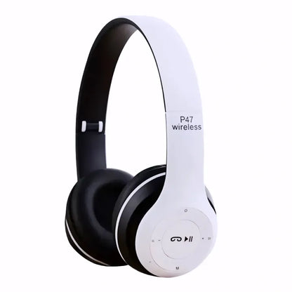 P47 Wireless Bluetooth Headphones – Foldable Stereo Headset with Mic