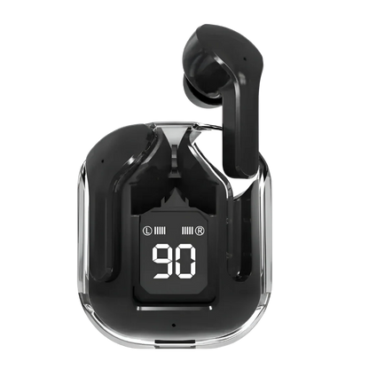 Air31 Transparent Earbuds – Bluetooth 5.3 with Carry Pouch