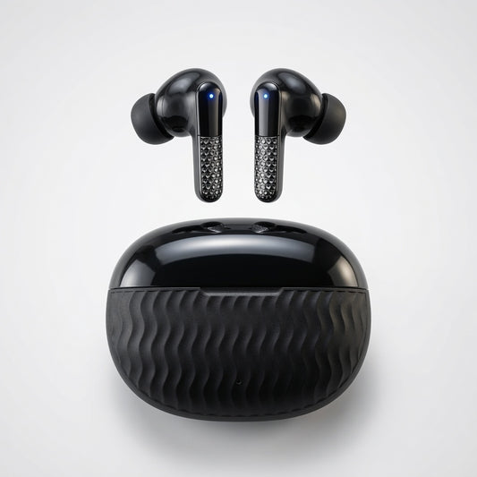 Buds Pro 7 Carbon Plated Wireless Earbuds with 15mm Bass Drivers, ANC & ENC Noise Cancellation, HD Calling, Bluetooth Earbuds, Type-C Charging