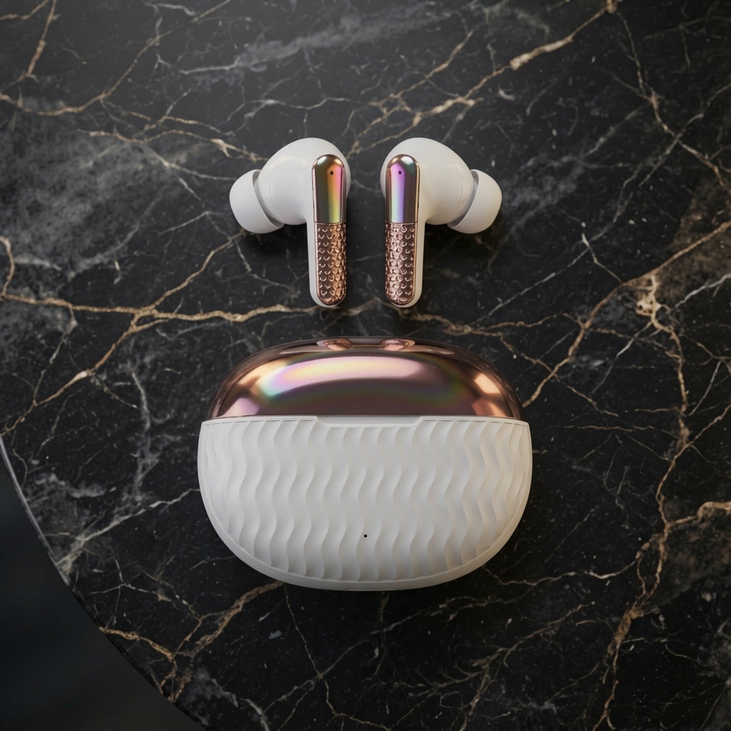 Buds Pro 7 Wireless Earbuds with 15mm Bass Drivers, ANC & ENC Noise Cancellation, HD Calling, Bluetooth Earbuds, Type-C Charging