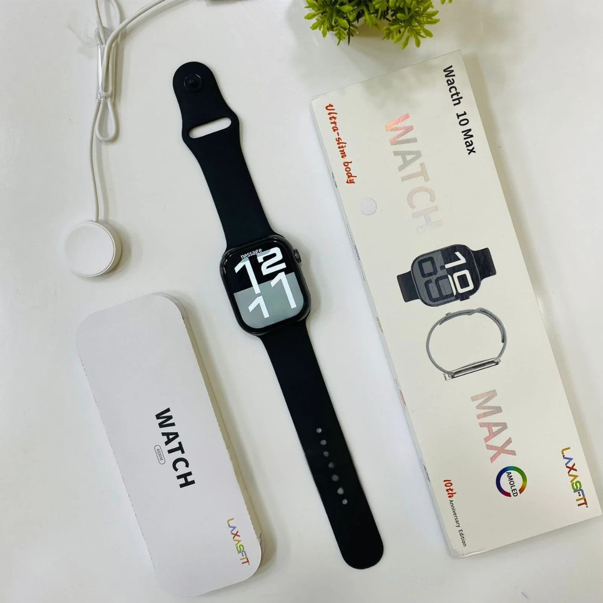 Watch 10 Max Smartwatch – Fitness Tracker, Heart Rate & Sports Modes, Waterproof Bluetooth Smart Watch