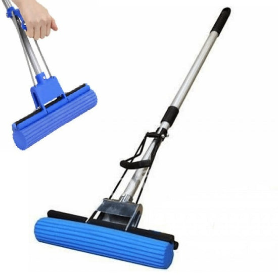 2-in-1 Squeeze Sponge Mop for Wet & Dry Cleaning